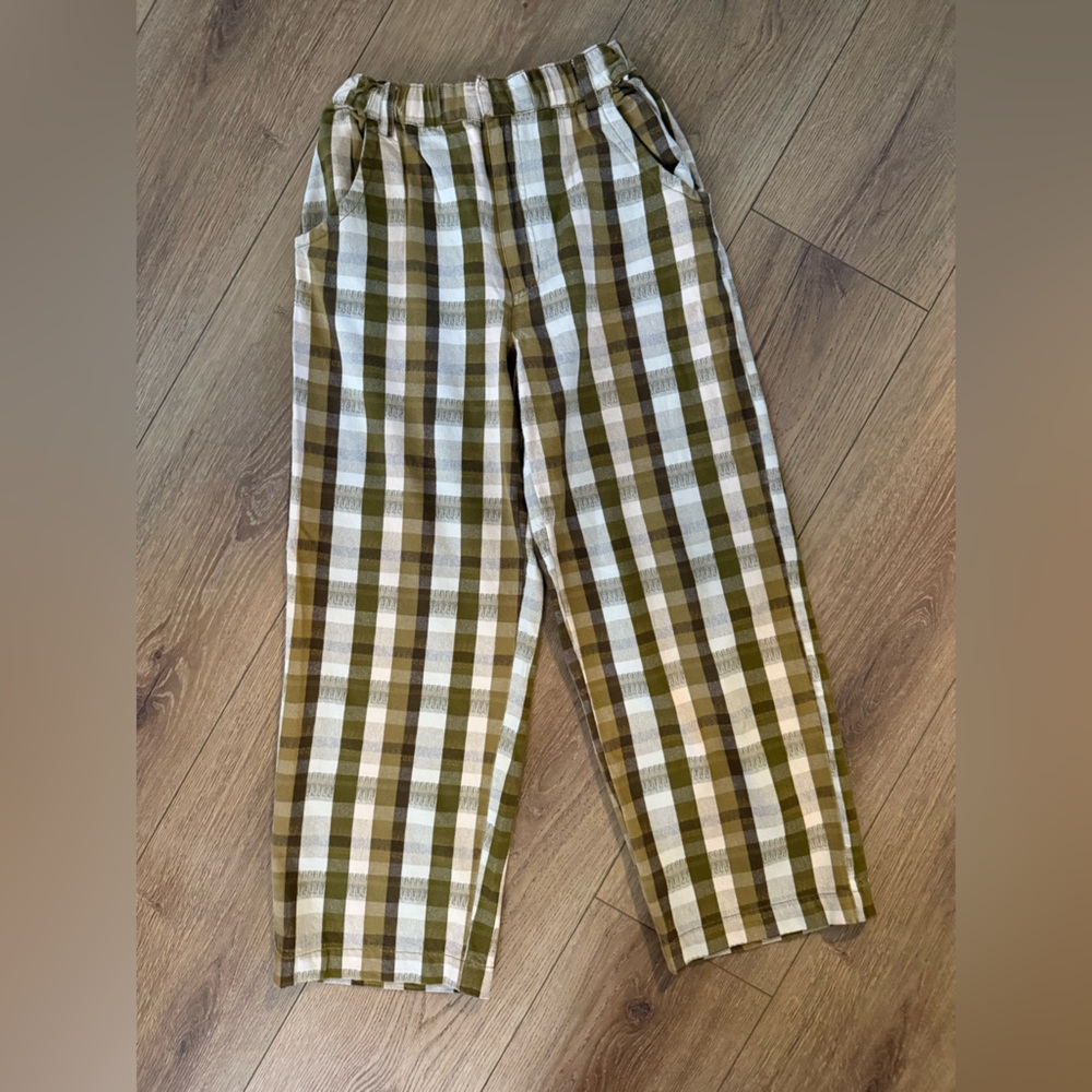 Free People - Love Buzz Straight-Leg Pants Olive Combo